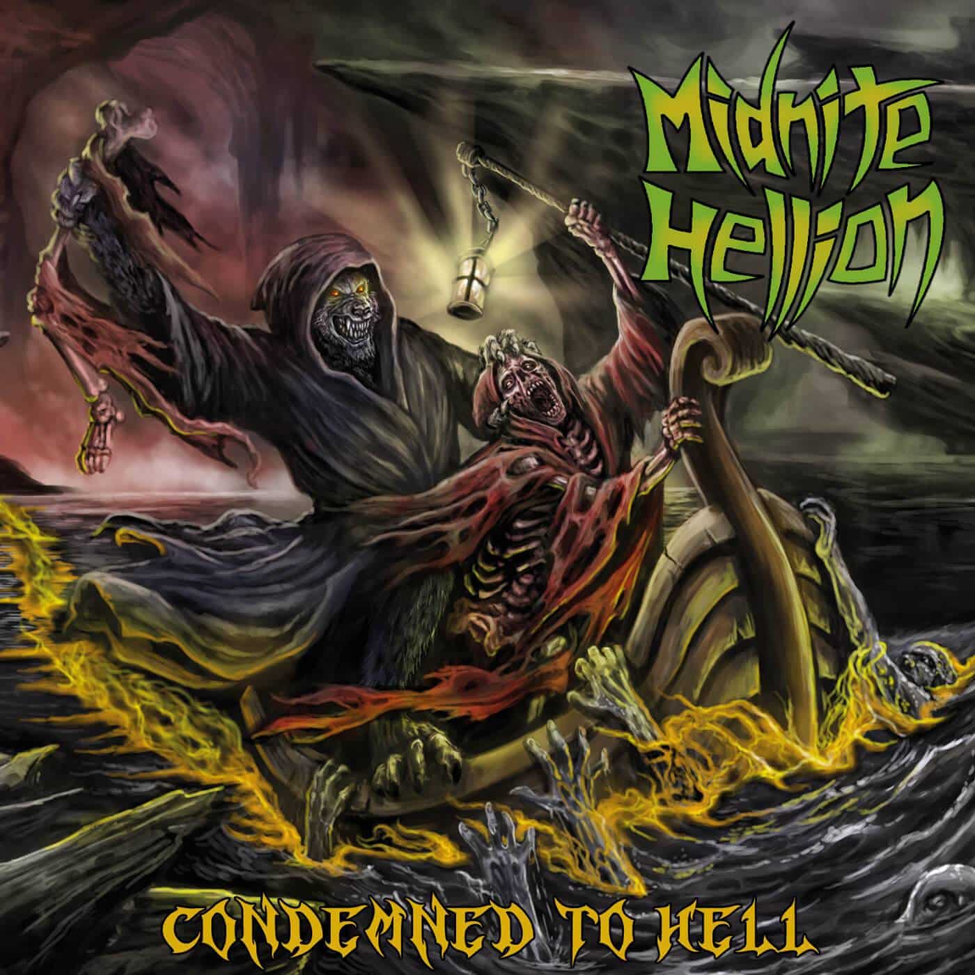 Midnite Hellion : "Condemned to Hell" CD 15th September 2017 Witches Brew records.